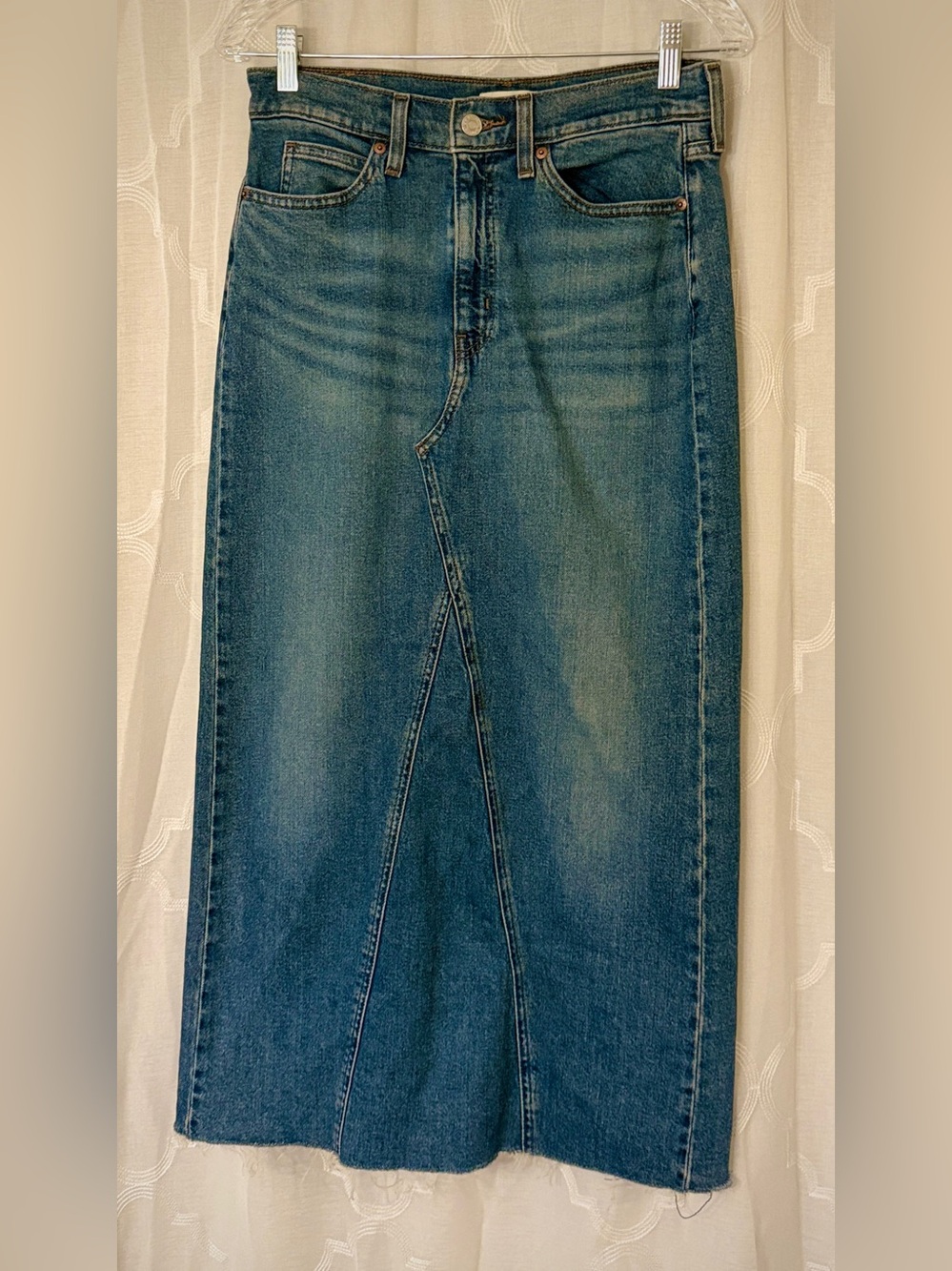 Levi Strauss Signature Front Slit Denim Midi Maxi Skirt | 6 🌿